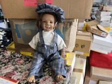 Jeckle Jansen Künstlerpuppe Puppe Vinyl Puppe 45 cm. Top Zustand  