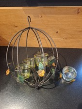 2 Teelichthalter, Deko, Kugel, Zulieferer Aufhängen, Windlicht, Frühling, 
