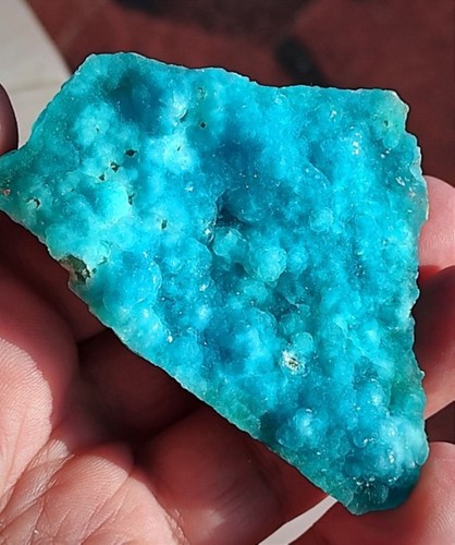 Blaues hemimorphit exemplar - blaues, hemimorphit-exemplar