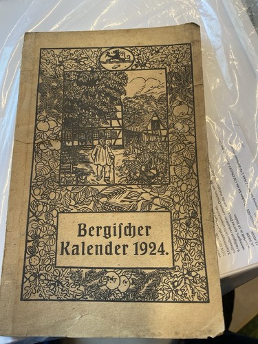 Bergischer kalender 1924 - kalender,
