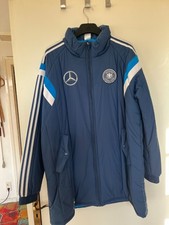 Adidas DFB mit Mercedes Benz Winterjacke Parka XL Dunkelblau Neu RAR Blau