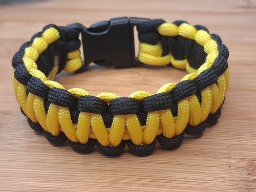 Paracord armband schwarz - paracord,