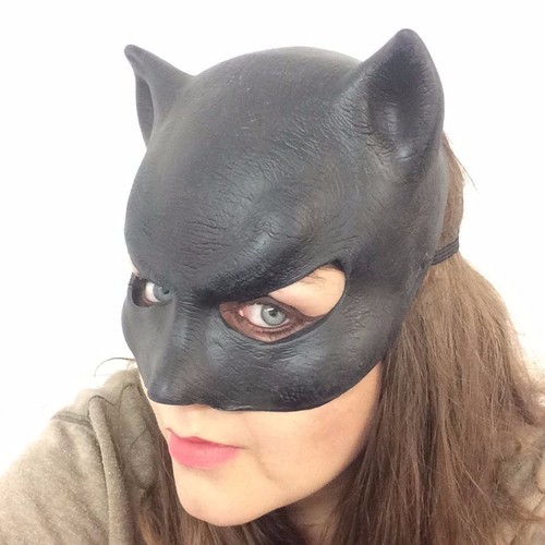 Damen schwarz katzenmaske - schwarz,