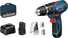 Bosch Professional 12V Akku Schlagbohrschrauber GSB 12V-15 Komplettset 2 Akkus