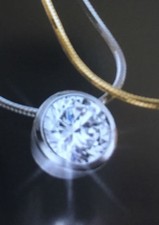 LR Joyce "Forever Mine"  Solitäranhänger, Silber mit Rhodiumauflage, neu