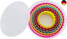Rund Ausstechformen Set, XCOZU 6 Stück Plätzchen Ausstecher Kunststoff für Ke
