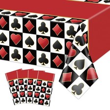 4 Stück Casino Tischdecken