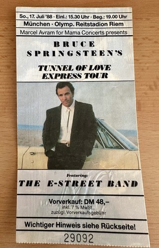 Bruce springsteen konzert - konzert, 1988