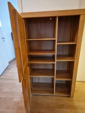 Teilmassiver Wohnzimmerschrank Kernbuche H136.5cm B80cm T34cm