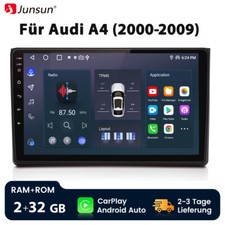 GPS Navigation WIFI BT Carplay Android 12 Autoradio Für Audi A4 Avant 2000 2+32G