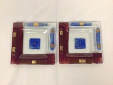 2 kleine Art déco Glasteller