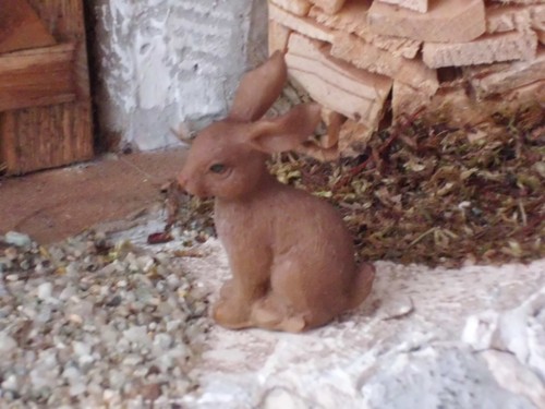 Krippenzubehör tier hase - -,