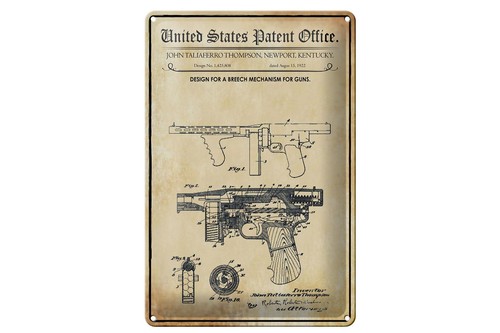 Blechschild patent 20x30 - blechschild, cm