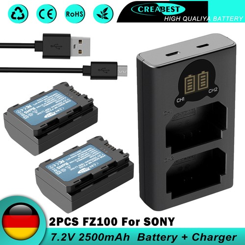 Fz100 akku für sony - 2×,
