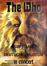 THE WHO rares Konzertplakat von 1972 gerollt  G. KIESER