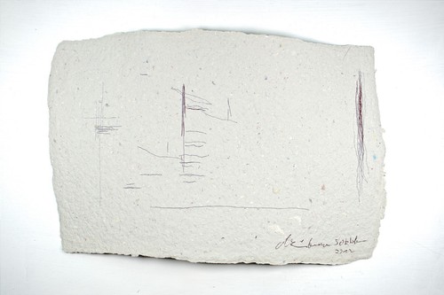 Tuschezeichnung büttenpapier - tuschezeichnung,