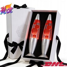 2*Große Lavalampe 33cm Rot