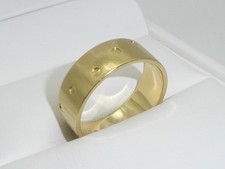 750 Gelbgold 18K Gold Breiter Ring  9,75 g Trauring Ehering RG 67 - 21,3 mm 9578