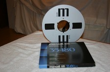 1 Maxell Tonband UD 35-180 N  26,5 cm Alu-Tonbandspule und Maxell Karton! Top!