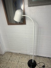 Stehleuchte Leselampe Stehlampe Industrial Vintage Design schwenkbar Metall weiß