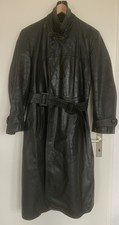 Ledermantel  Offiziersmantel  Motorradmantel Wehrmacht Gestapo 