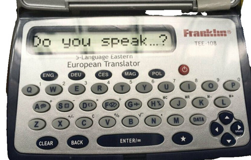 Franklin tee 108 language - franklin, tee-108
