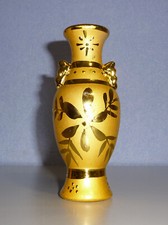 Kleine goldene Keramik Vase