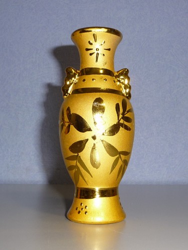 Kleine goldene keramik - kleine, vase