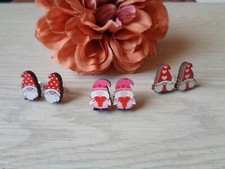 Ohrstecker "Wichtel" HOLZ   3 verschiedene Varianten auswählbar