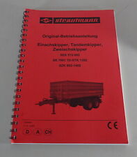 Betriebsanleitung BSL Strautmann Kippanhänger SEK / SK / SZK Stand 11/2012