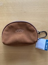 Kosmetiktasche/Brieftasche: Leder, braun, Made in Argentinien