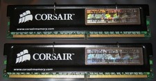 2x1GB CORSAIR XMS DDR1 RAM 400MHz PC3200 DIMM 184-pol.CL2 CMX1024-3200C2 1.4 2GB