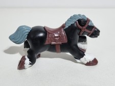 Alte Figur Pferd Pony schwarz