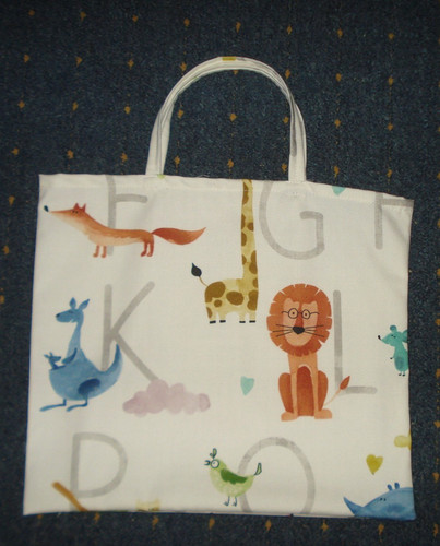 Stofftasche 29x33cm tiere - -,