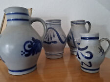 4 Apfelwein Bembel ein großer, zwei mittlere und ein kleiner