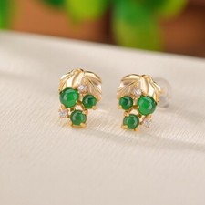 F02 Ohrringe Traube mit