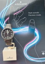 Funkuhr Junghans Titan Spektral Mega Solar 034/2300.44  Akku neu, langes Band