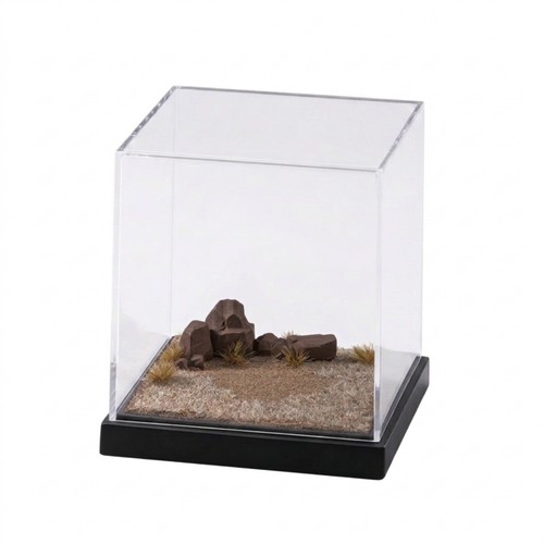 Diorama mit acrylhaube - diorama,