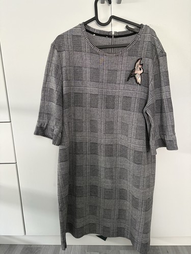 Strickkleid grau größe 44 - strickkleid,,
