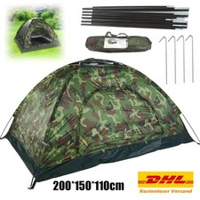 2 Personen Camping Zelt Camouflage Familienzelt Außen Wandern Zelt Zweimannzelt.