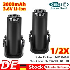 3000mAh 3.6V Li-ion Akku Für Bosch BAT504,PS10,SPS10, GSR Mx2Drive, GSR PRODRIVE