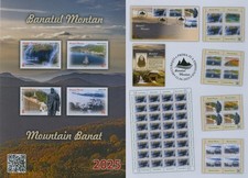 Rumänien 2025 Banater Bergland,Banat,Wasserfall,Statue Mi.8505-08,Block 1042