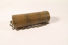 alte Streichholzdose Britisch HO76 Old matchbox container for golddust Ashanti