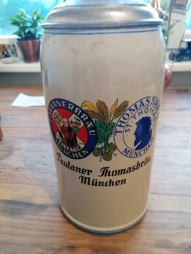 Bierkrug paulaner liter - liter, mit