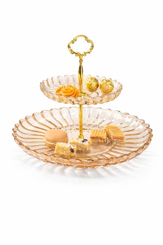 Glas etagere stöckig 30 - glas,