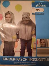 Kinder-Fasching Faschingskostüm Karneval Karnevalskostüm Maus 1 teilig Gr.XS 2-3