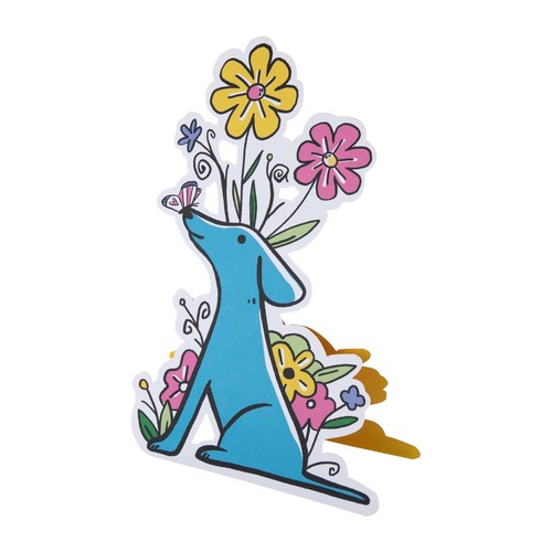 Die cut dog design magical - cut,