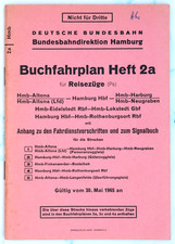 Deutsche Bundesbahn - Buchfahrplan Heft 2 a der  BD Hamburg 1965