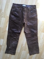 L1 NEU Lederhose „echt Leder“ Braun Gr.52 *Männer/Frauen/Unisex*