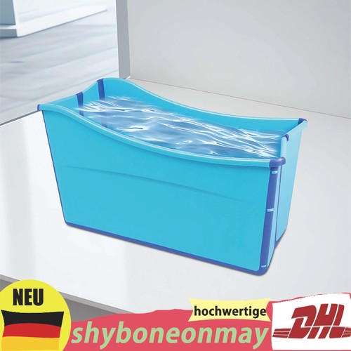 Blau mobile faltbare badewanne - blau,